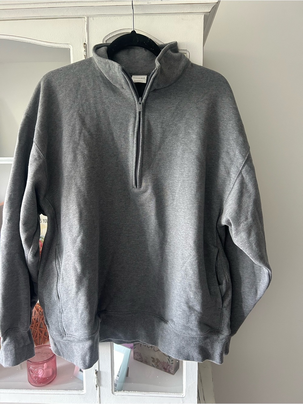 Aritzia half zip sweater